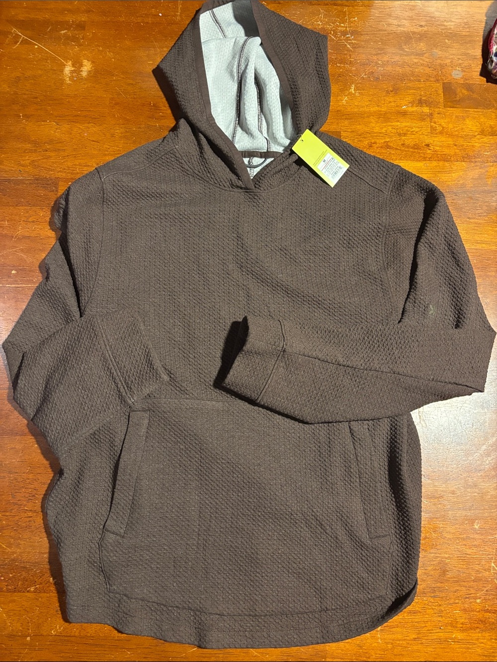All in Motion Machine Brown Textured Hoodie